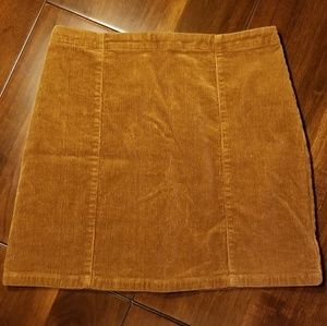 Corduroy Mini Skirt